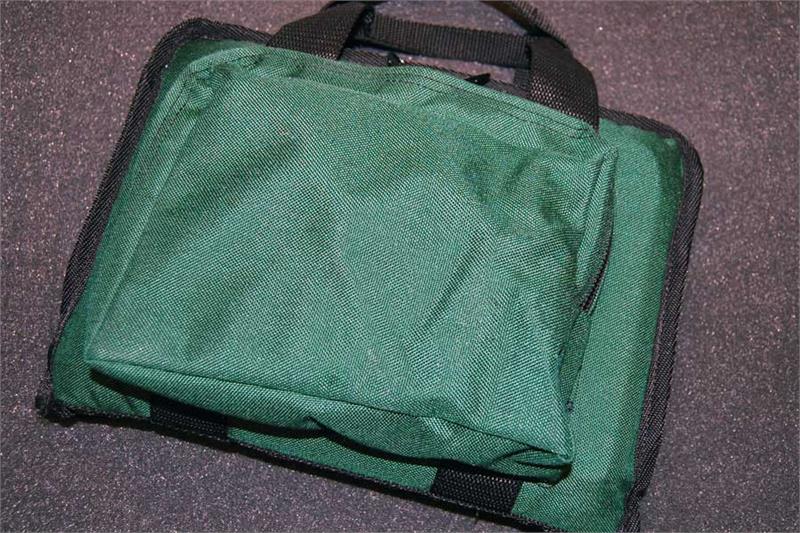 Safe Direction bag-Green3 detail Safe Direction firearm bag backside